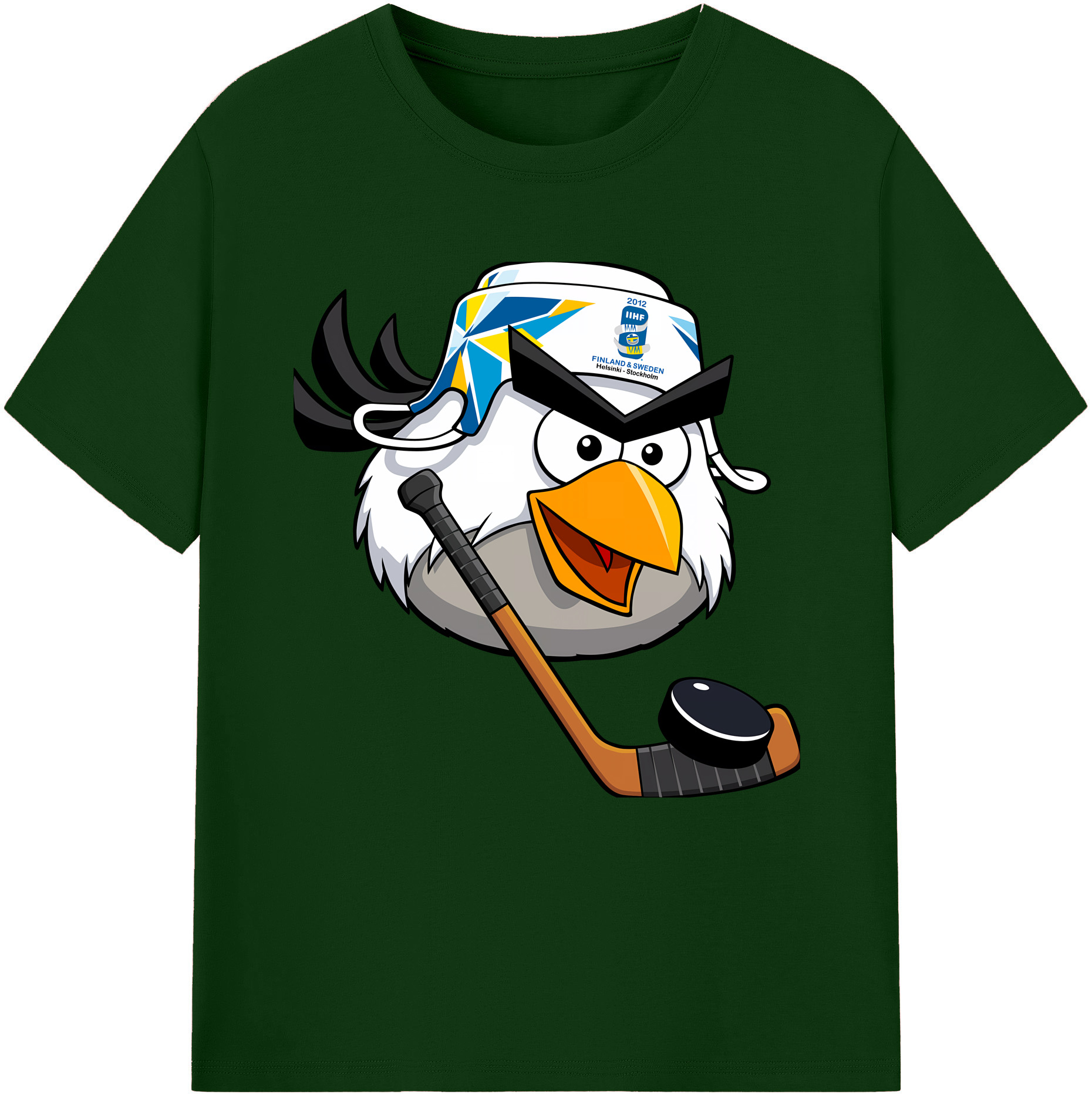 （画像用） Angry Birds アングリーバード 綿100％半袖Tシャツ（フロントプリント）